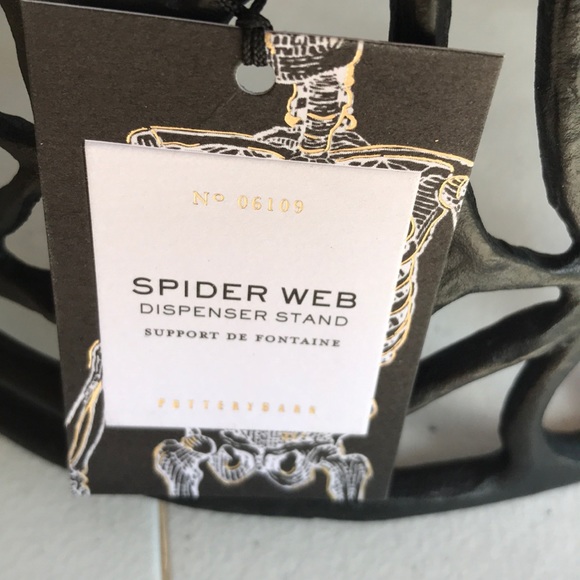 Pottery barn spiderweb drink dispenser stand - Picture 3 of 6